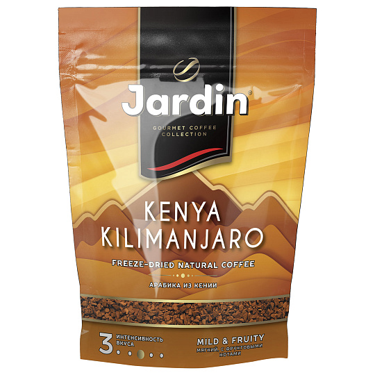 Кофе растворимый JARDIN "Kenya Kilimanjaro" ("Кения Килиманджаро"), сублимированный, 150 г, мягкая упаковка, 1018-14