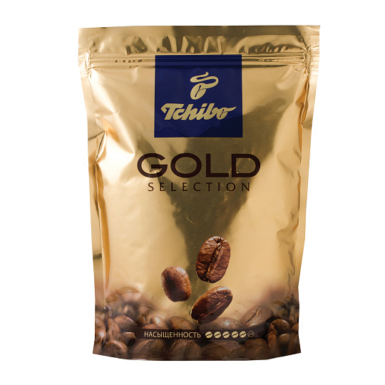 Кофе растворимый TCHIBO "Gold selection", сублимированный, 285 г, мягкая упаковка, 10199