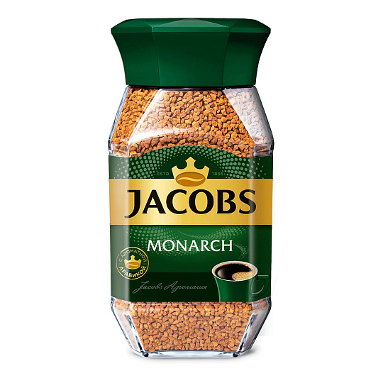 Кофе растворимый JACOBS "Monarch", сублимированный, 270 г, стеклянная банка, 8052852