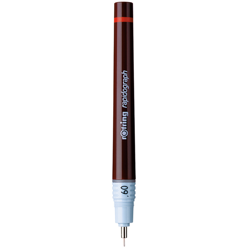 Рапидограф Rotring 0,6мм, пластик. корпус, картридж с чернилами