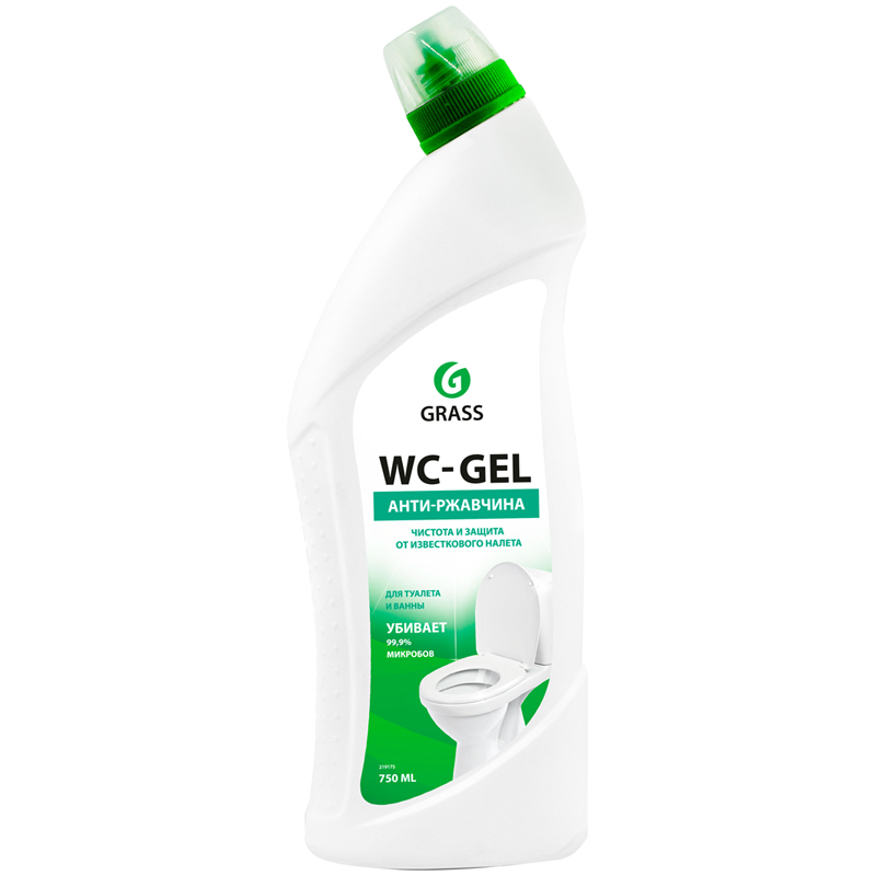 Средство для чистки сантехники Grass " Wc-Gel", гель, 750мл