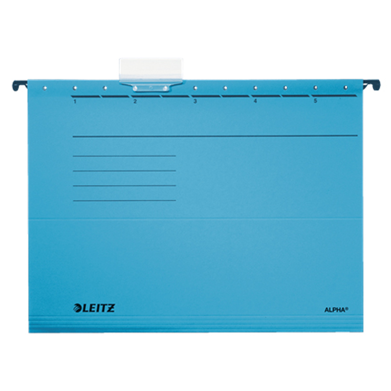 Подвесная папка Leitz Alpha Стандарт, А4, картон, синяя