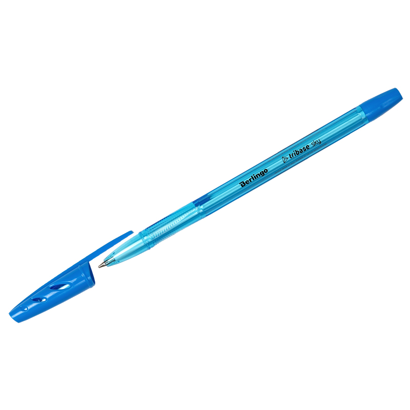 Ручка шариковая Berlingo "Tribase Sky" светло-синяя, 0,7мм