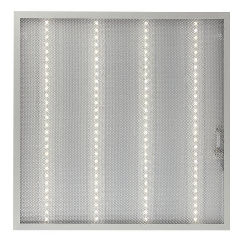 Светильник светодиодный с драйвером, нейтральный белый, АРМСТРОНГ SONNEN ЭКО, 4000 K, 595х595х19 мм, 36 Вт, прозрачный, 237152