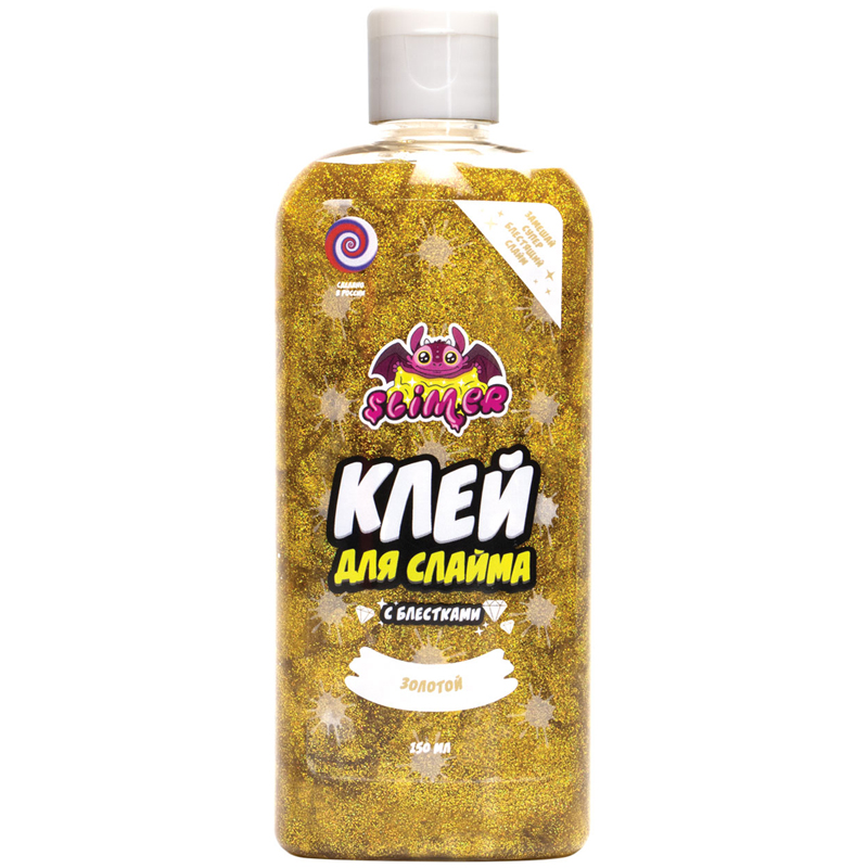 Клей для слаймов Slimer "С блестками. Золотой", 150мл