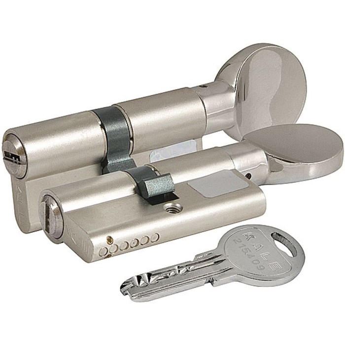 Цилиндровый механизм KALE 164 SM/90, 35х10х45 мм, с вертушкой, цвет никель