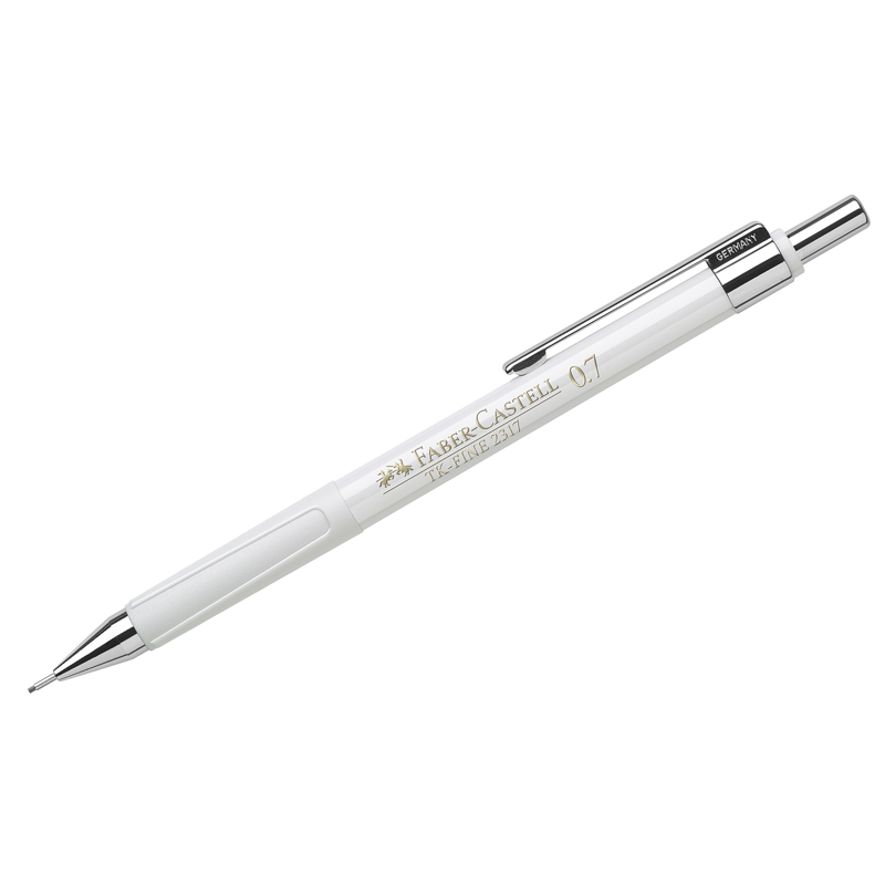 Карандаш механический Faber-Castell "TK-Fine 2317" 0,7мм, HB, белый корпус