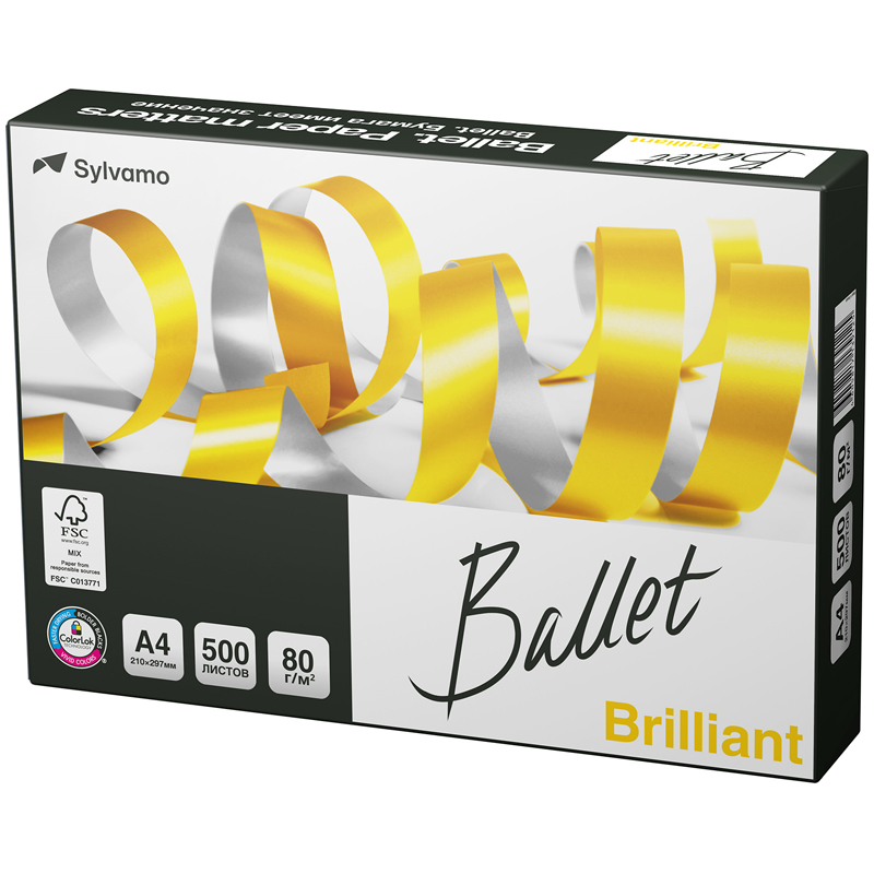 Бумага Ballet "Brilliant" А4, Марка А, 500л.