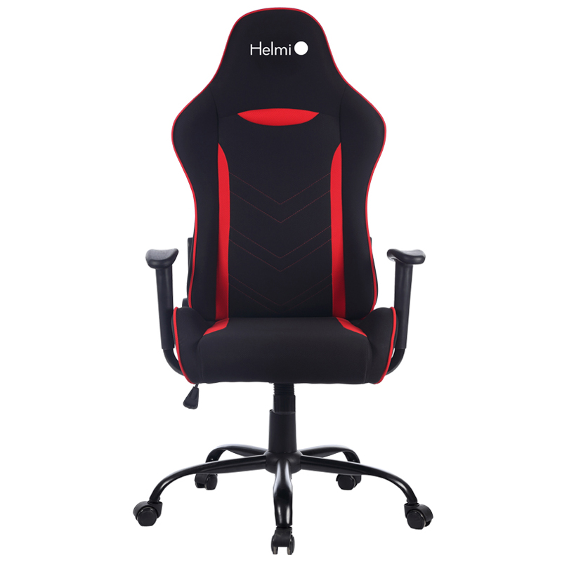 Кресло игровое Helmi HL-G06 "Winner", ткань черная/красная