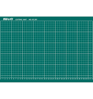 Коврик для резки KW-Trio A3, 45*30см, толщина 3мм, разметочная сетка