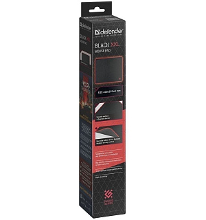 Коврик для мыши Defender Black XXL 400*355*3мм, ткань+резина