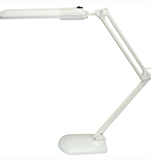 Светильник настольный на подставке Трансвит "Дельта +", люминесцентный, белый