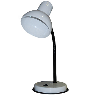 Светильник настольный на подставке "НТ 2077А", гибкая стойка, Е27, белый