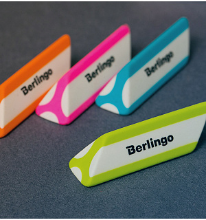 Ластик Berlingo "Triangle Pro", треугольный, скошенный, термопластичная резина, 57*16*16мм