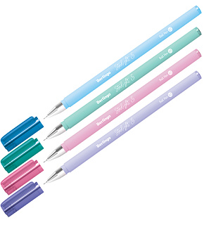 Ручка шариковая Berlingo "Starlight S" синяя, 0,5мм, корпус ассорти пастель