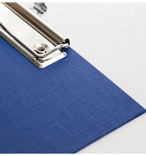 Папка-планшет с зажимом OfficeSpace А4, бумвинил, синий