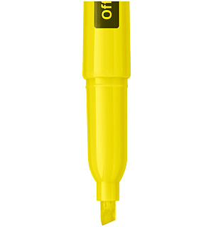 Текстовыделитель OfficeSpace, желтый, 1-3мм
