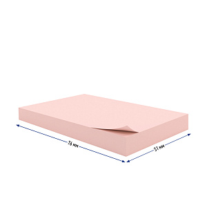 Самоклеящийся блок Berlingo "Standard", 76*51мм, 100л, розовый
