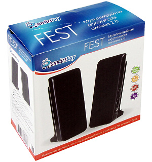 Колонки Smartbuy FEST, 2*2,W, питание от USB, черный