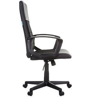 Кресло руководителя Helmi HL-E26 "Segment", экокожа/ткань черная