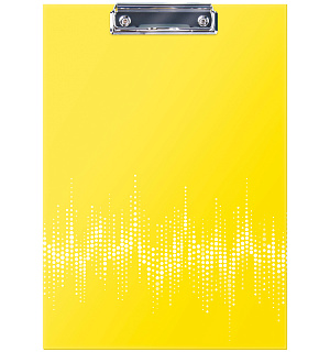 Планшет с зажимом Berlingo "Neon" А4, ламинированный, неоновый желтый