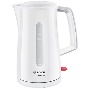 Чайник электрический Bosch TWK-3A011, 1,7л, 2400Вт, пластик, белый