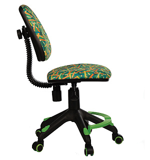 Кресло детское Бюрократ KD-4-F/PENCIL-GN зеленый, карандаши, без подлокотников