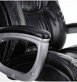 Кресло руководителя Helmi HL-E19 "Basis" экокожа черная