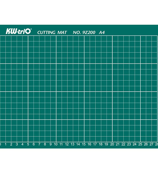 Коврик для резки KW-Trio A4, 30*22см, толщина 3мм, разметочная сетка