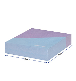 Блок для записи декоративный на склейке Berlingo "Haze" 8,5*8,5*2см, сиреневый/голубой, 200л.