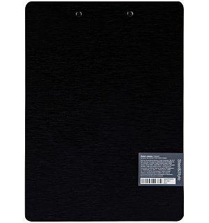 Планшет с зажимом Berlingo "Steel&Style" A4, пластик (полифом), черный