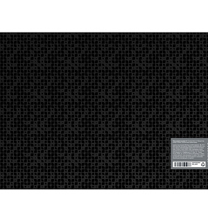 Папка-конверт на кнопке Berlingo "DoubleBlack", 180мкм, черная, с рисунком