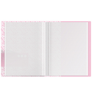 Папка с 10 вкладышами Berlingo "Starlight S", 17мм, 600мкм, розовая, с внутр. карманом, с рисунком