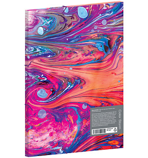 Папка для тетрадей на резинке Berlingo "Color Storm" А5+, 600мкм, с рисунком