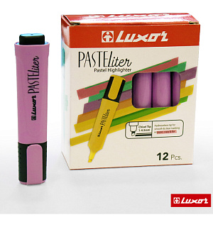 Текстовыделитель Luxor "Pasteliter" пастельный, цвет лаванда, 1-5мм