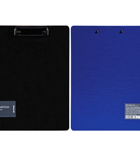 Планшет с зажимом Berlingo "Steel&Style" A4, пластик (полифом), синий