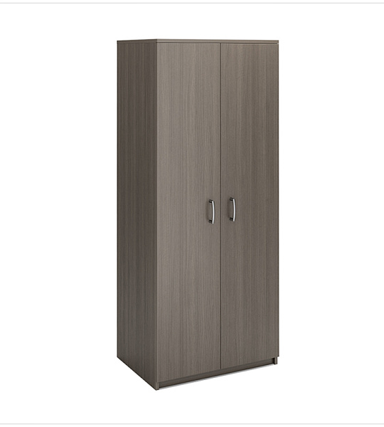 Шкаф для одежды двухдверный с горизонтальной штангой МФ Виско Стиль/Дуб шамони темный, 820*580*2030 (ПОД ЗАКАЗ)