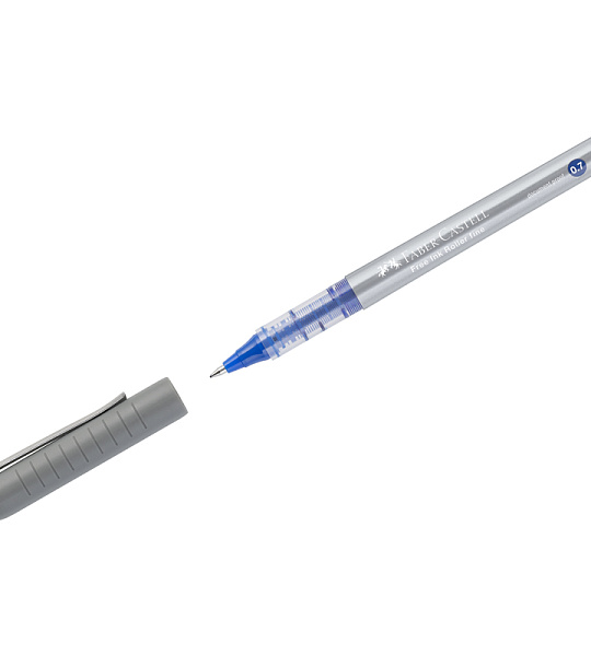 Ручка-роллер Faber-Castell "Free Ink" синяя, 0,7 мм, одноразовая