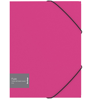 Папка на резинке Berlingo "Fuze" А4, 600мкм, розовая