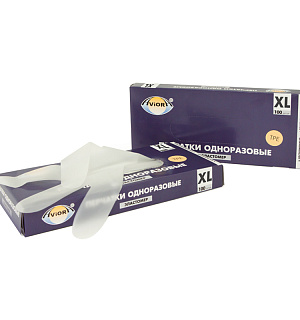 Перчатки эластомерные Aviora, XL, 100шт., картонная коробка