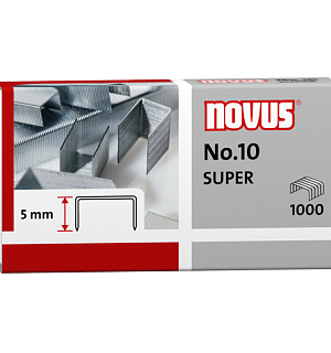 Скобы для степлера №10 Novus, оцинкованные, 1000шт.
