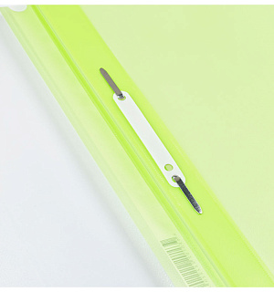 Папка-скоросшиватель пластик. перф. Berlingo "Neon", А4, 180мкм, неоновая зеленая