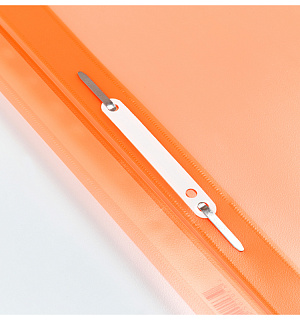 Папка-скоросшиватель пластик. перф. Berlingo "Neon", А4, 180мкм, неоновая оранжевая