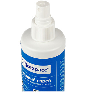 Чистящая жидкость-спрей OfficeSpace "PRO" для маркерных досок, перманентных маркетов, усиленная формула, 250мл.