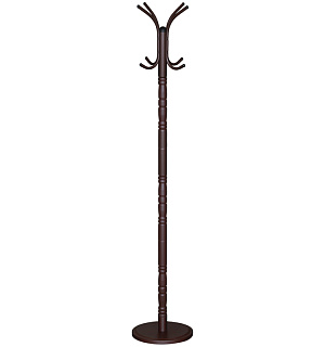 Вешалка напольная Sheffilton SHT-CR14, 1865*350мм, металл темно-коричневый, 4 крючка, диск, В1-148