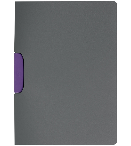 Папка с клипом Durable "Duraswing color", А4, до 30 листов, графит-фиолетовая