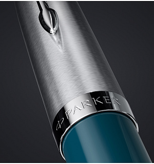 Ручка перьевая Parker "51 Teal Blue CT" черная, 0,8мм, подарочная упаковка