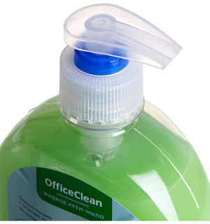 Мыло-крем жидкое OfficeClean "Алоэ антибактериальное", с дозатором, 300мл