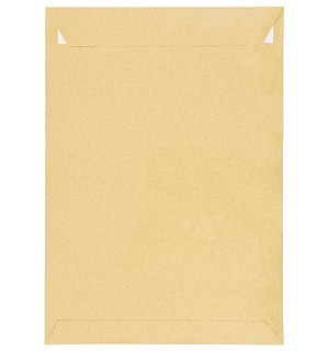 Пакет почтовый С5, Курт и К, 162*229мм, коричневый крафт, отр. лента, 90г/м2