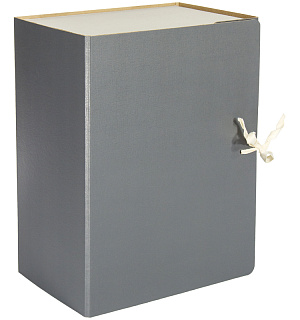 Короб архивный с завязками OfficeSpace разборный, БВ, 150мм, ассорти, сплошной, клапан микрогофрокартон, до 1400л